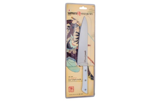 Нож Samura Harakiri Шеф, 20,8 см, корроз.-стойкая сталь, ABS пластик фото 5